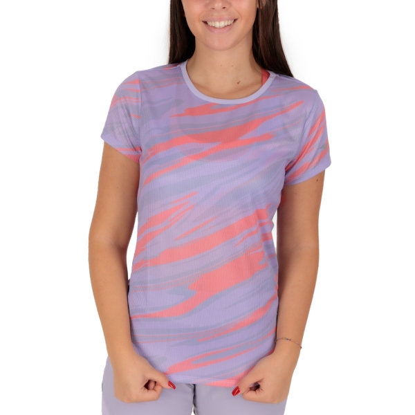 Camiseta Running Mujer Mizuno Dryaeroflow Graphic Logo Camiseta  Pastel Lilac J2GAA21069