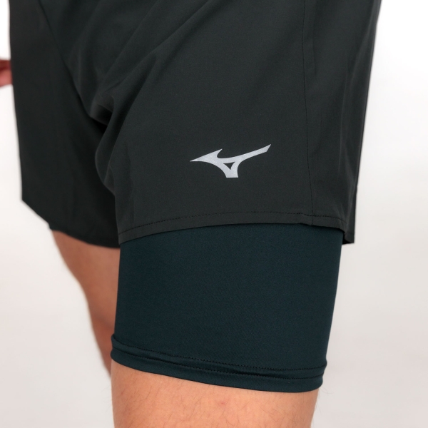 Mizuno Nightlite 2 in 1 5.5in Pantaloncini - Black