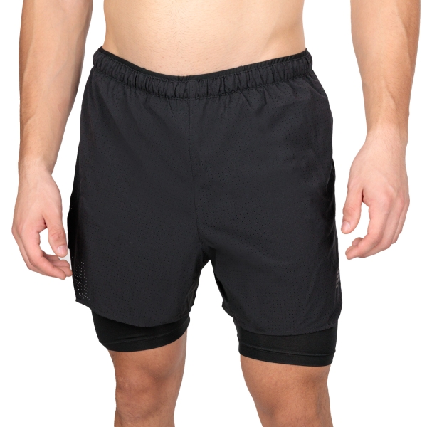 Pantalone cortos Running Hombre New Balance Speed 2 in 1 5in Shorts  Black MS23282BK