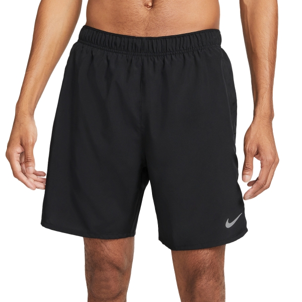 Men's Running Shorts Nike Challenger 2 in 1 7in Shorts  Black/Reflective Silver DV9357010