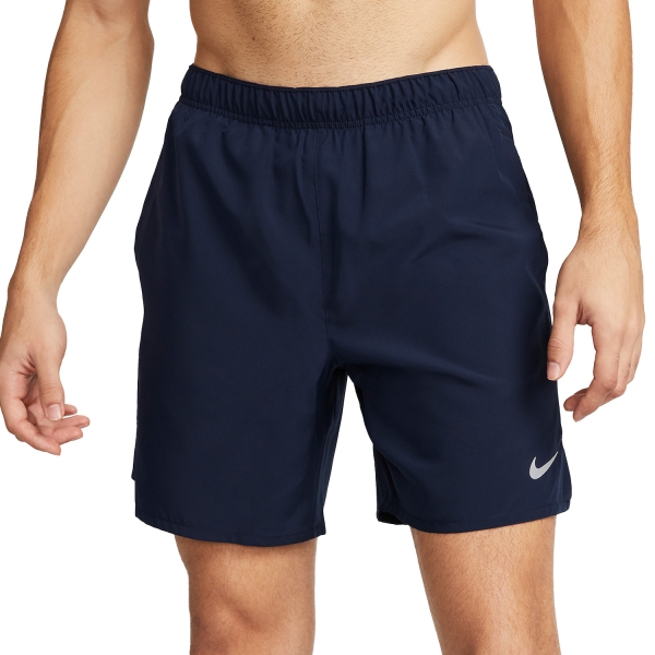 Men's Running Shorts Nike Challenger 2 in 1 7in Shorts  Obsidian/Black/Reflective Silver DV9357451