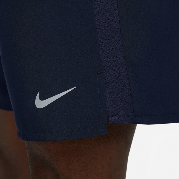 Nike Challenger Logo 7in Pantaloncini - Obsidian/Black/Reflective Silver