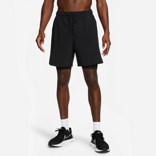 Nike Dri-FIT Unlined Fitness 2 in 1 7in Pantaloncini - Black