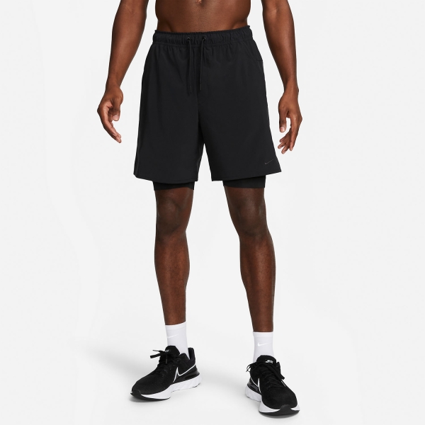 Nike Dri-FIT Unlined Fitness 2 in 1 7in Shorts - Black