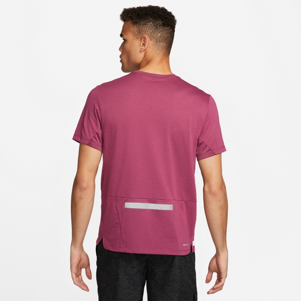 Nike Dri-FIT Run Division Rise 365 T-Shirt - Rosewood/Reflective Silver