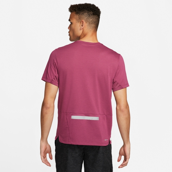 Nike Dri-FIT Run Division Rise 365 Camiseta - Rosewood/Reflective Silver
