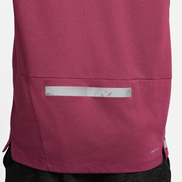 Nike Dri-FIT Run Division Rise 365 Camiseta - Rosewood/Reflective Silver
