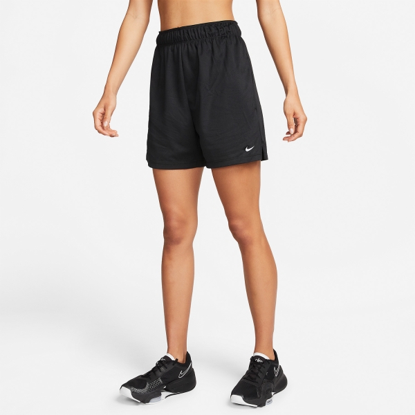 Nike Dri-FIT Attack Logo 5in Pantaloncini - Black/White/Reflective Silver