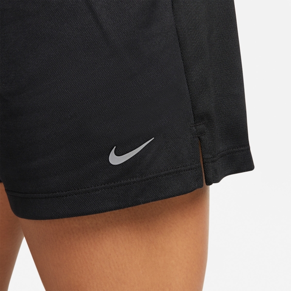 Nike Dri-FIT Attack Logo 5in Shorts - Black/White/Reflective Silver