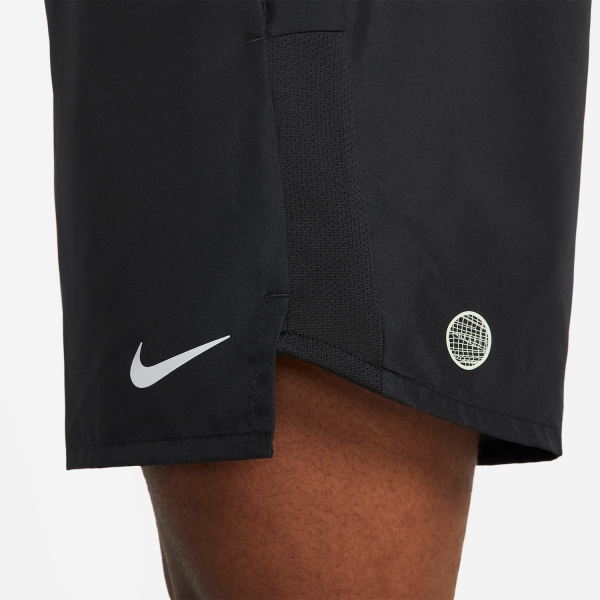 Nike Dri-FIT Challenger 5in Shorts - Black/Honeydew/Reflective Silver
