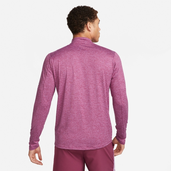 Nike Dri-FIT Element Logo Shirt - Rosewood/Rush Fuchsia/Reflective Silver