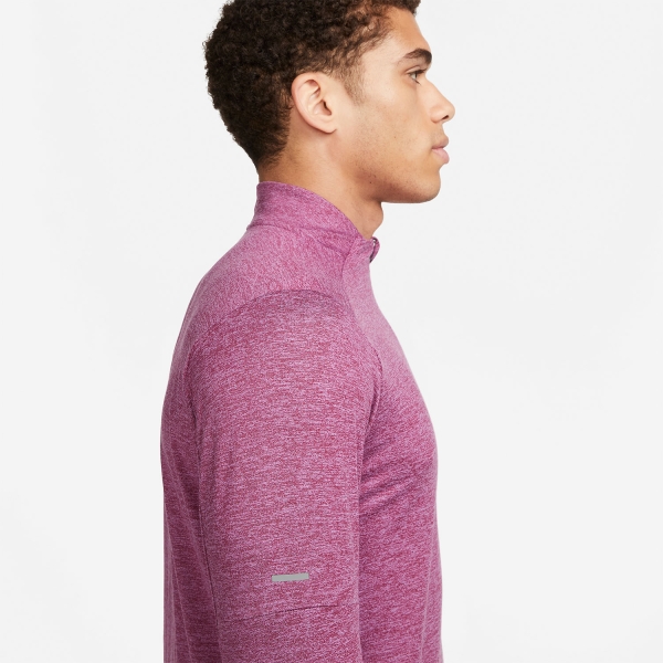 Nike Dri-FIT Element Logo Shirt - Rosewood/Rush Fuchsia/Reflective Silver