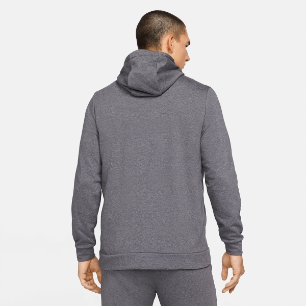 Nike Dri-FIT Logo Sudadera - Charcoal Heather/Black