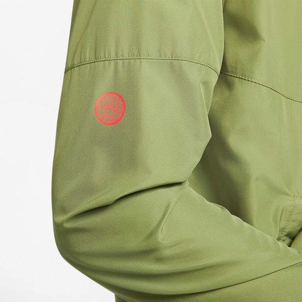 Nike Dri-FIT Miler Swoosh Chaqueta - Alligator/Bright Crimson/Reflective Silver