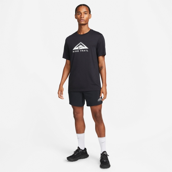 Nike Dri-FIT Second Sunrise 7in Shorts - Black/Dark Smoke Grey/White