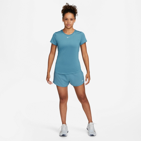Nike Dri-FIT One Logo Maglietta - Noise Aqua/White