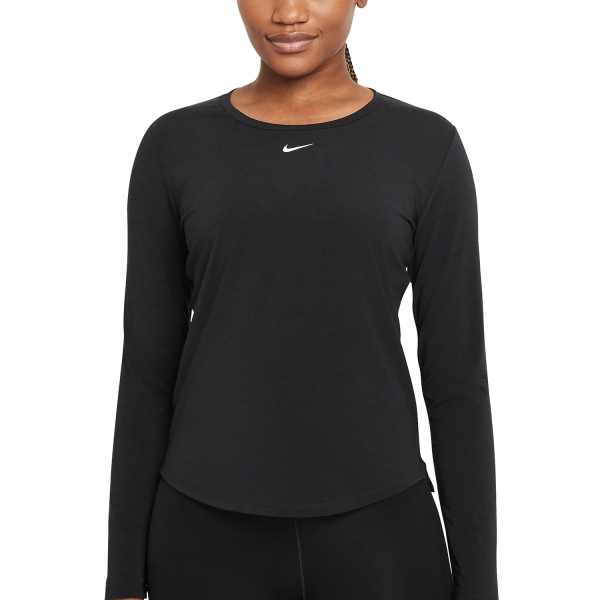 Women's Fitness & Training Shirt and Hoodie Nike DriFIT One Luxe Shirt  Black/Reflective Silver DD0620010