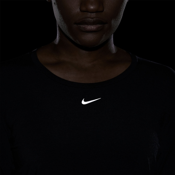 Nike Dri-FIT One Luxe Maglia - Black/Reflective Silver