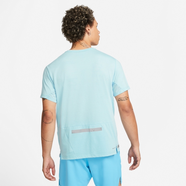 Nike Dri-FIT Run Division Rise 365 Camiseta - Ocean Bliss/Reflective Silver