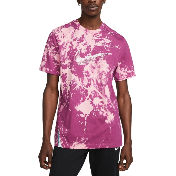 Men's Running T-Shirt Nike DriFIT Run Division Logo TShirt  Pink Bloom DZ2729653