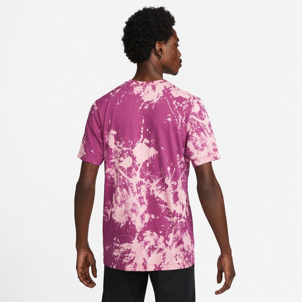 Nike Dri-FIT Run Division Logo T-Shirt - Pink Bloom