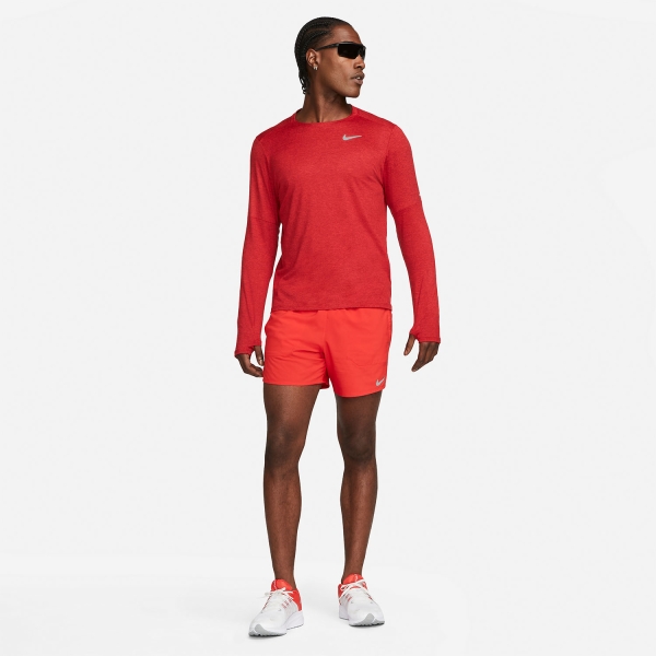 Nike Dri-FIT Stride 5in Pantaloncini - University Red/Black/Reflective Silver