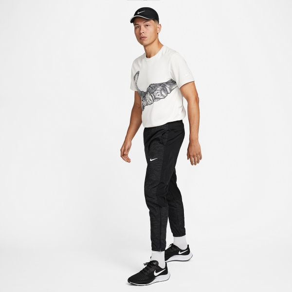 Nike Dri-FIT Swoosh Pantalones - Black/Reflective Silver