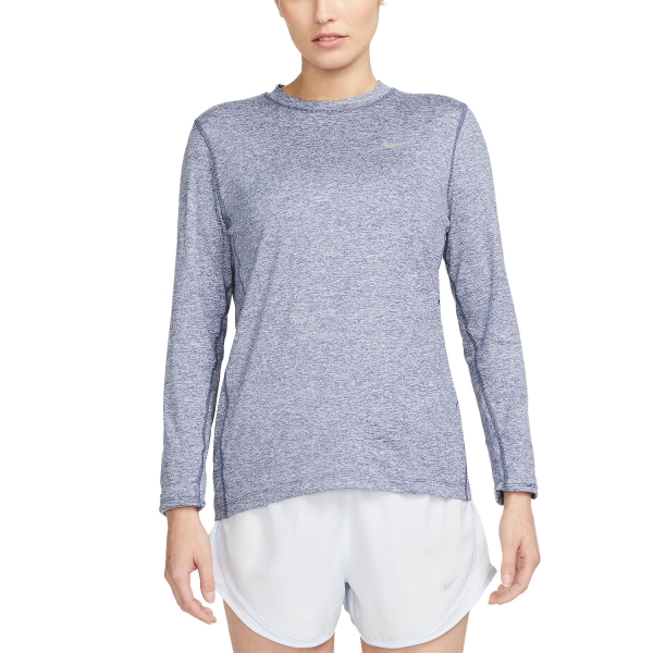 Women's Running Shirt Nike Element Crew Shirt  Diffused Blue/Reflective Silver CU3277491