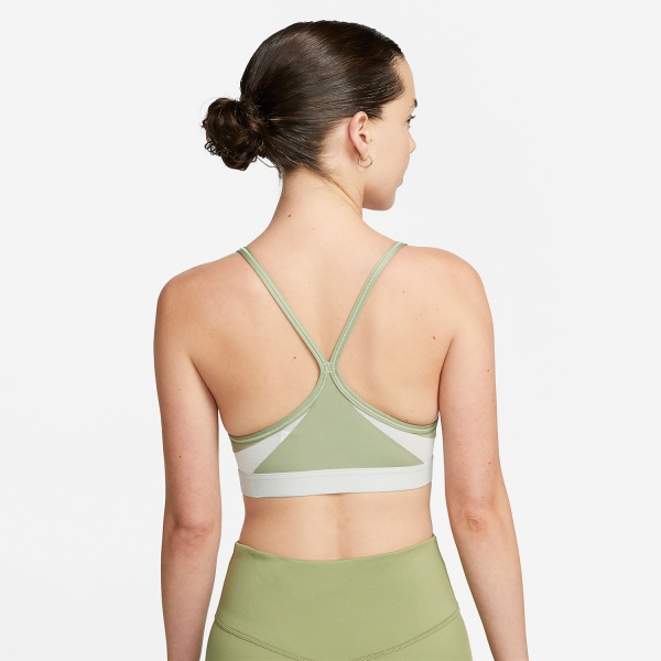 Nike Indy Reggiseno Sportivo - Oil Green/Light Silver/White
