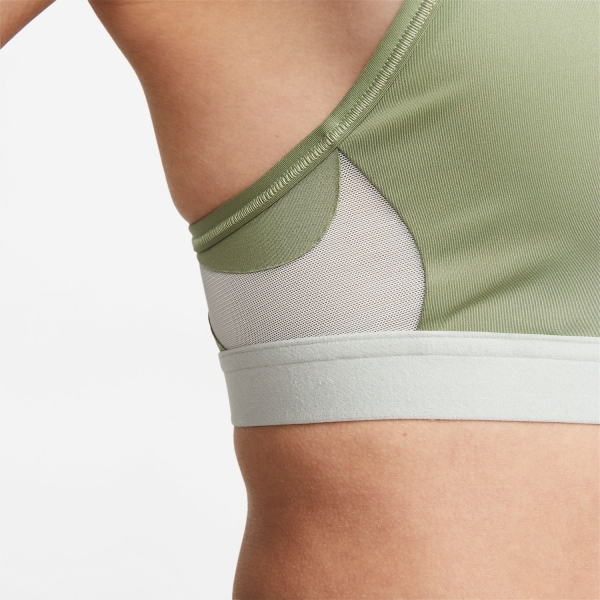 Nike Indy Reggiseno Sportivo - Oil Green/Light Silver/White