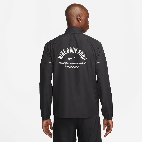 Nike Body Shop Men's Running Jacket - Black/Summit White