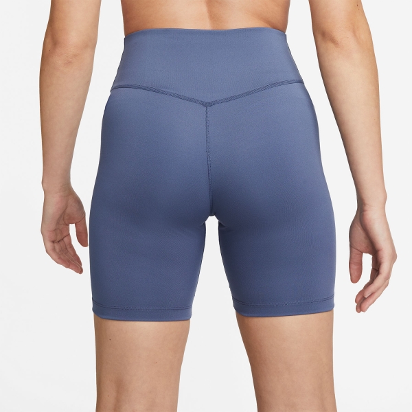 Nike One Mid Rise 7in Shorts - Diffused Blue/White