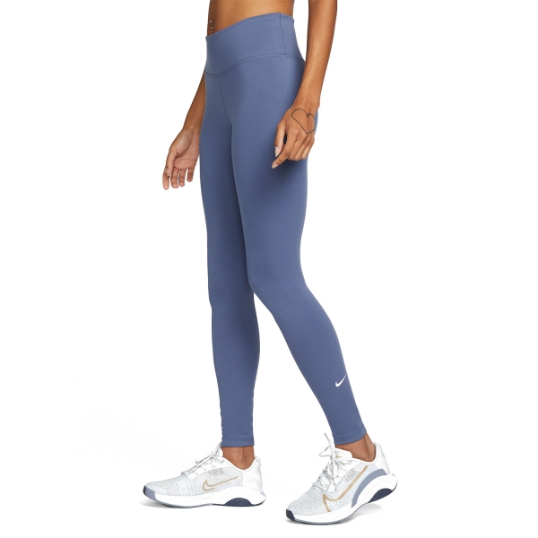 Pants y Tights Fitness y Training Mujer Nike One Tights  Diffused Blue/White DD0252491