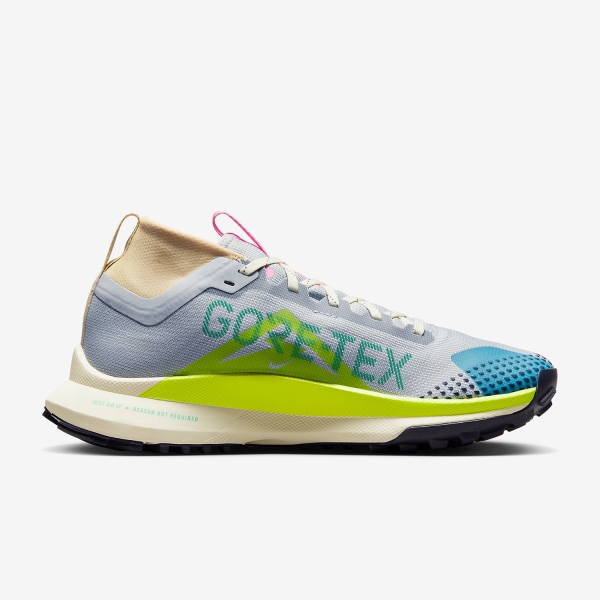 Nike React Pegasus Trail 4 GTX - Wolf Grey/Volt/Stadium Green/Baltic Blue