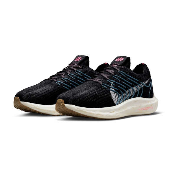 Nike Pegasus Turbo Next Nature - Black/White/Aanthracite/Noise Aqua