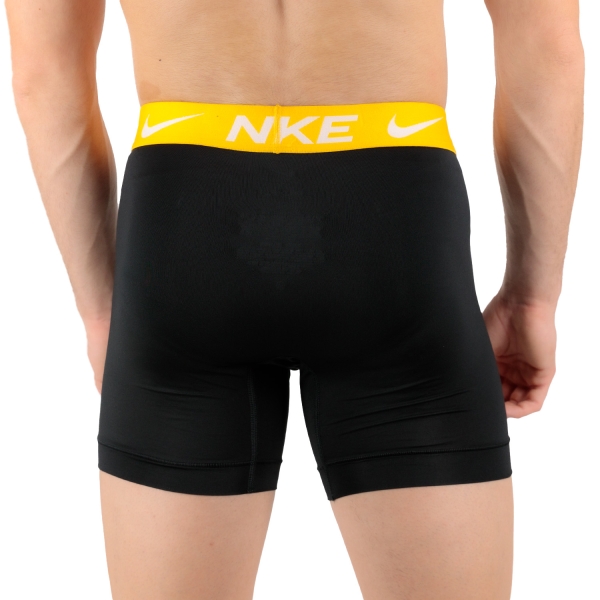 Nike Dri-FIT Performance x 3 Boxer Lunghi - Black/Red/Uni Gold Wb/Black Wb