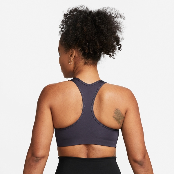 Nike Swoosh Sports Bra - Gridiron/White