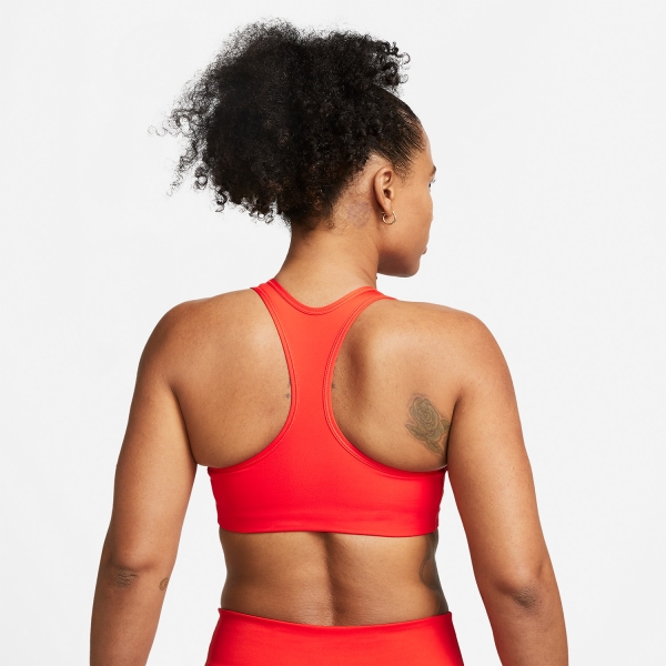 Nike Swoosh Sports Bra - Picante Red/White