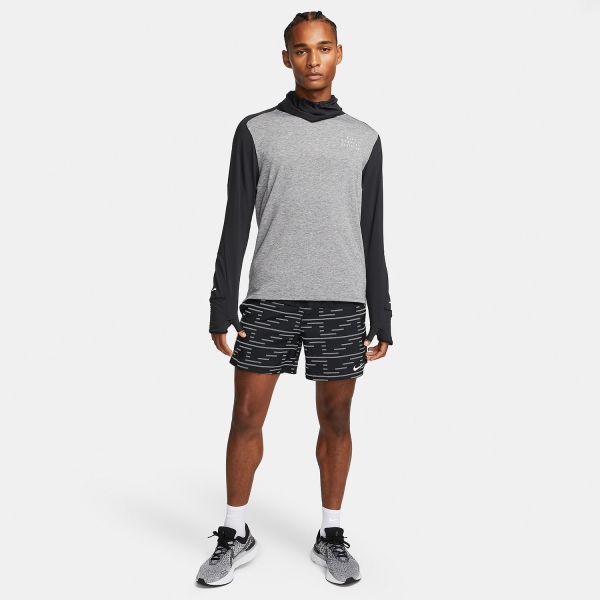 Nike Therma-FIT Run Division Shirt - Black/Pure/Reflective Silver