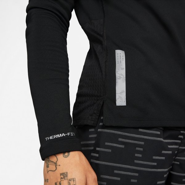 Nike Therma-FIT Run Division Shirt - Black/Reflective Silver