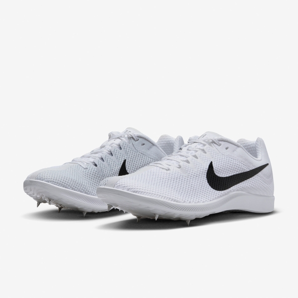 Nike Zoom Rival Distance - White/Black/Metallic Silver