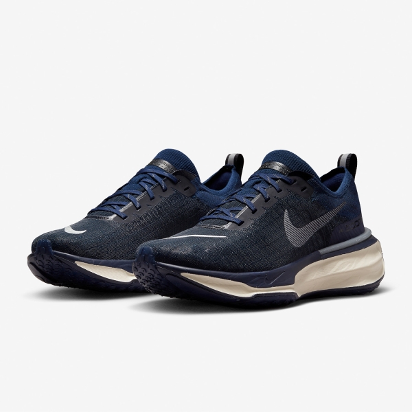 Nike ZoomX Invincible Run Flyknit 3 - College Navy/Metallic Silver