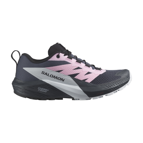 Women's Trail Running Shoes Salomon Sense Ride 5  India Ink/Lilac Sachet/Artic Ice L47147000