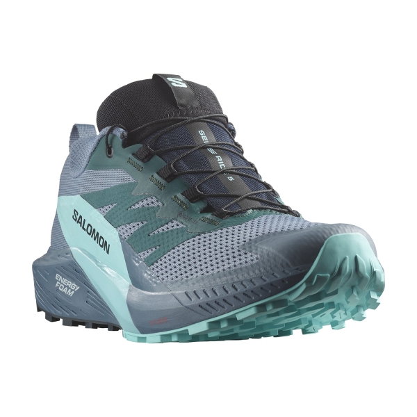 Salomon Sense Ride 5 GTX - Carbon/Blue Radiance/China Blue