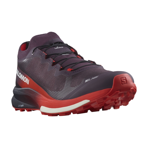 Salomon S/Lab Ultra 3 - Plum Perfect/Fiery Red/White