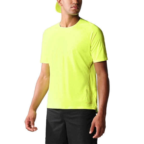 Men's Running T-Shirt The North Face Summit High TShirt  Led Yellow NF0A7ZTR8NT