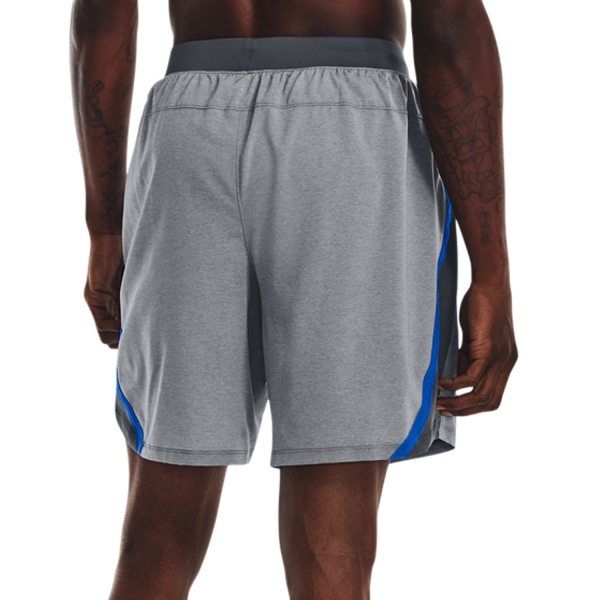 Under Armour Launch 7in Shorts - Pitch Gray/Blue Circuit