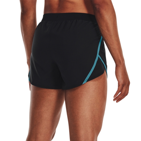 Under Armour Fly By 2.0 3in Shorts - Black/Glacier Blue
