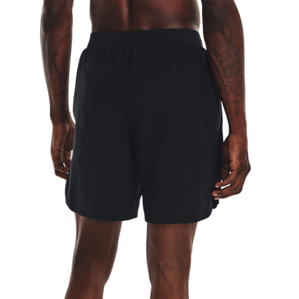 Under Armour Launch Graphic 7in Shorts - Black/Reflective