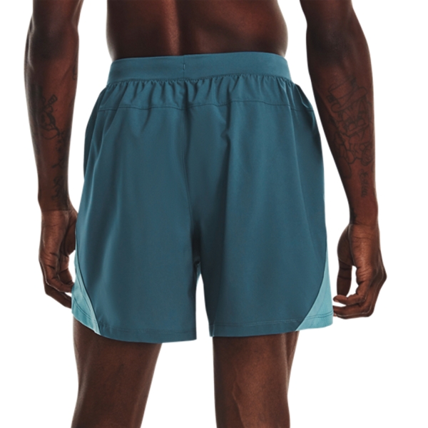 Under Armour Launch Woven 5in Shorts - Static Blue/Still Water
